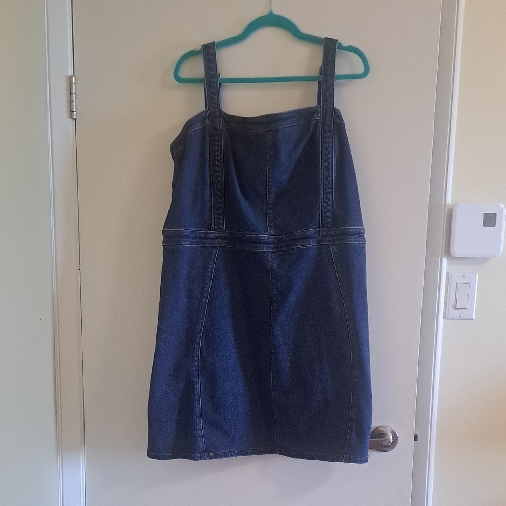 City Chic Blue Denim Dress